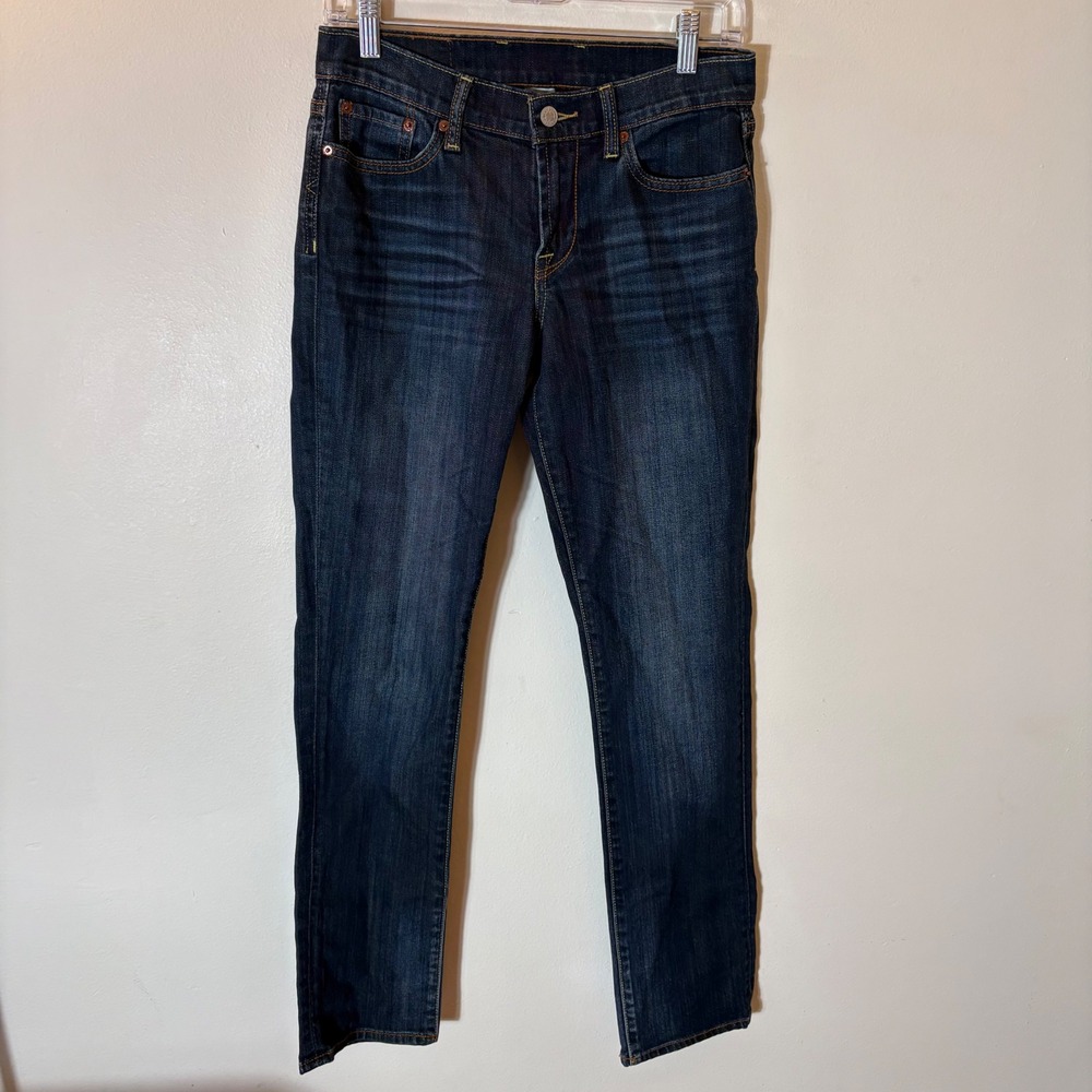 Lucky Brand 361 Vintage Straight Dark Wash Jeans Womens 4/27‎ Short